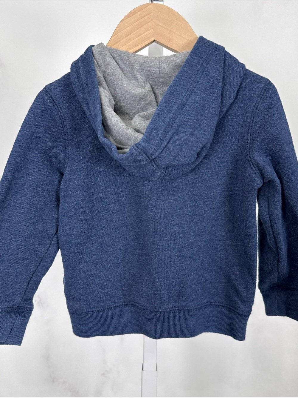 OshKosh B'Gosh Boys Size 3T/3A Full Zip Logo Blue Hoodie - Picture 4 of 8